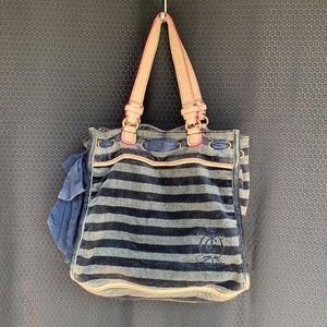 Authentic Juicy Couture Velvet  Striped Bag